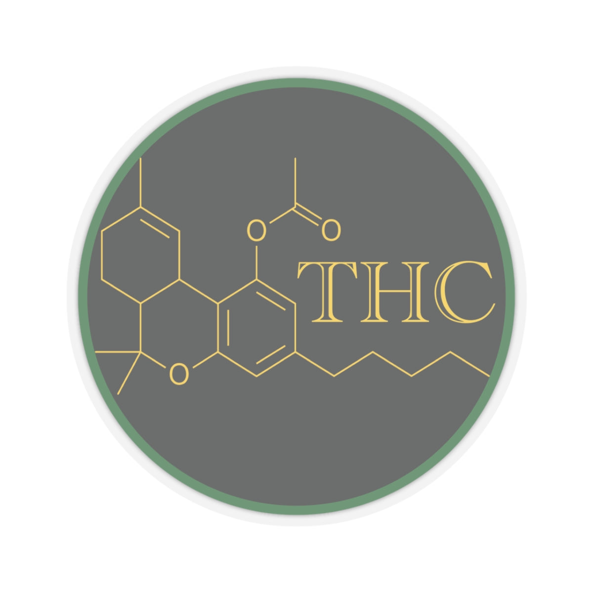 THC Molecule Stickers