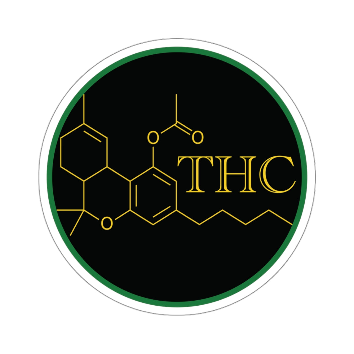 THC Molecule Stickers